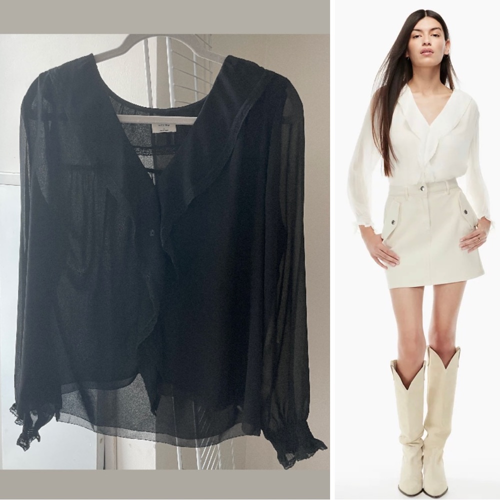 Aritzia Wilfred Eden Blouse in black 🖤